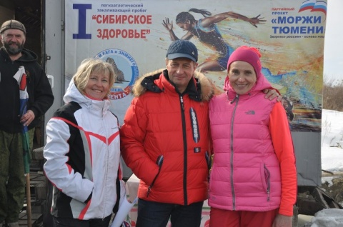 Алексей Салмин побывал на легкоатлетическом закаливающем пробеге «Сибирское здоровье»