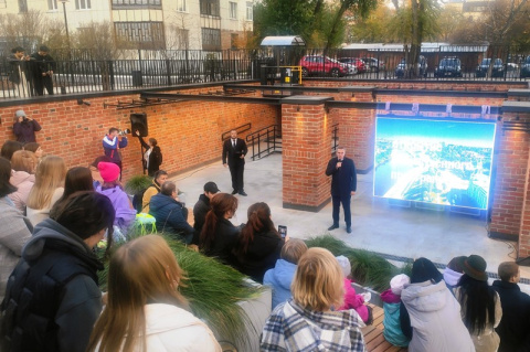 Сергей Медведев принял участие в торжественном открытии общественного пространства