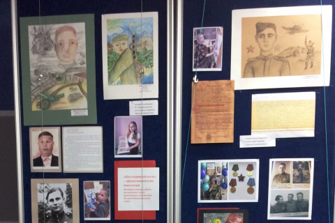 Выставка работ юных художников из школы «Гармония», посвящённая 80-летию начала Великой Отечественной войны, открылась в облдуме