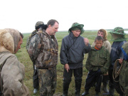 Нак И.В. на встрече с жителями  Ямальской тундры.