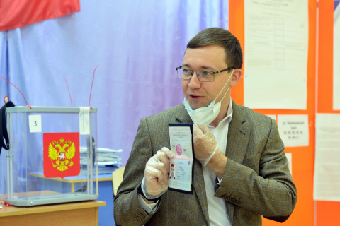 Глава Общественной молодежной палаты при Тюменской облдуме Кирилл Харитонов принял участие в общероссийском голосовании